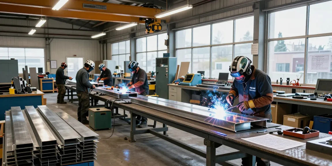 Custom metal fabrication in Vancouver with expert welders and tools in action