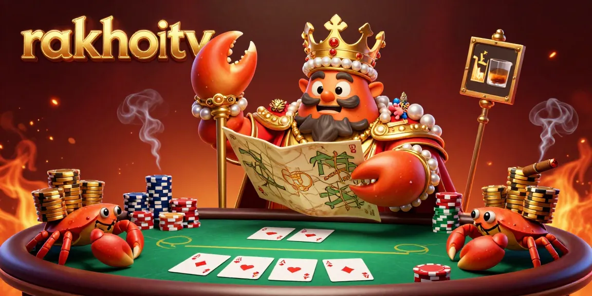 Experience rakhoitv as you watch live poker games with vibrant characters and dynamic casino elements.