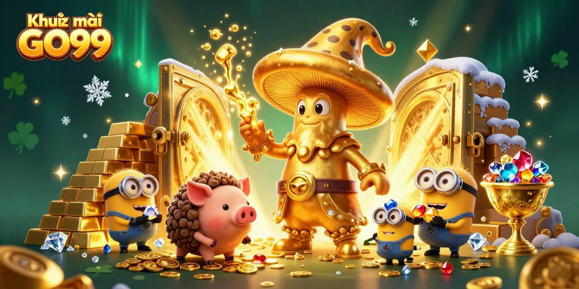 Win incredible prizes with Khuyến mãi GO99 gaming offers featuring magical gold transformations.