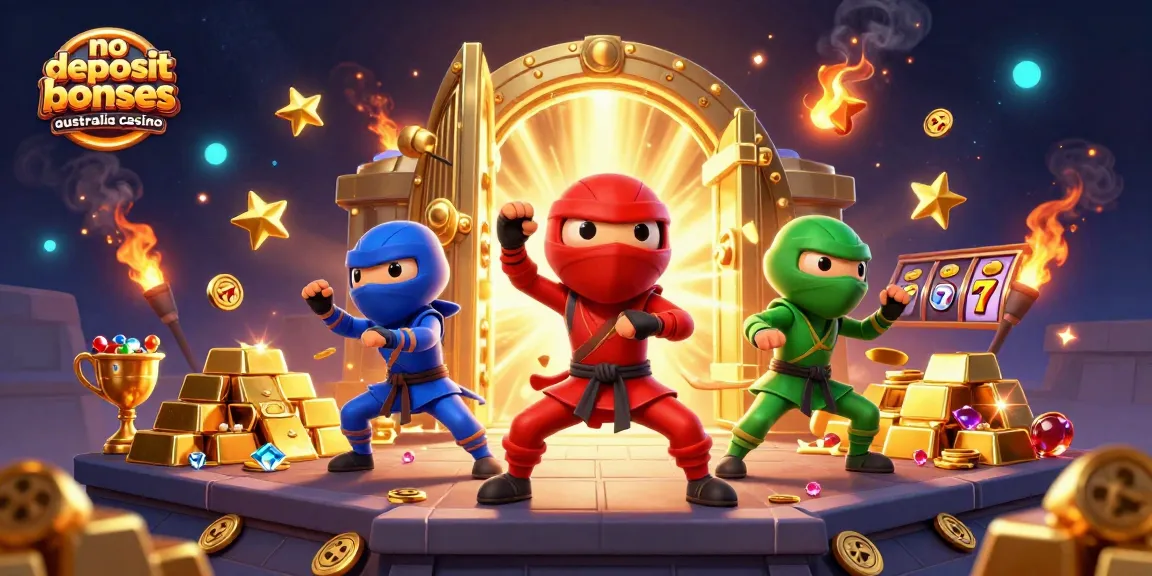 No deposit bonuses Australia casino with ninja chameleon characters and dynamic casino elements