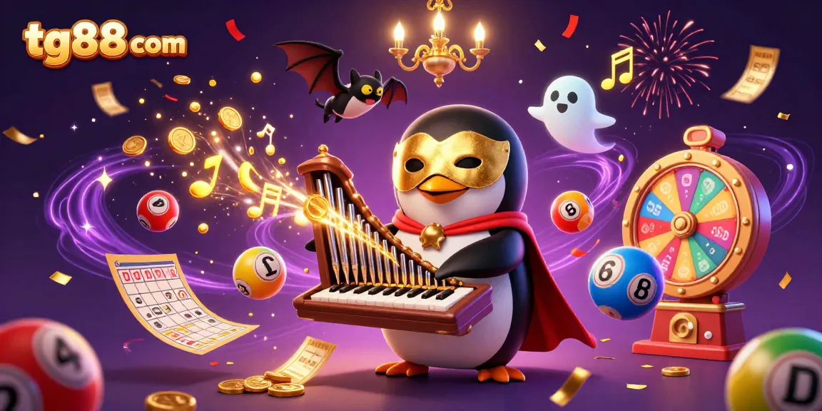 Engage with the thrilling world of gaming on tg88 com, featuring vibrant visuals of casino elements and animated characters.