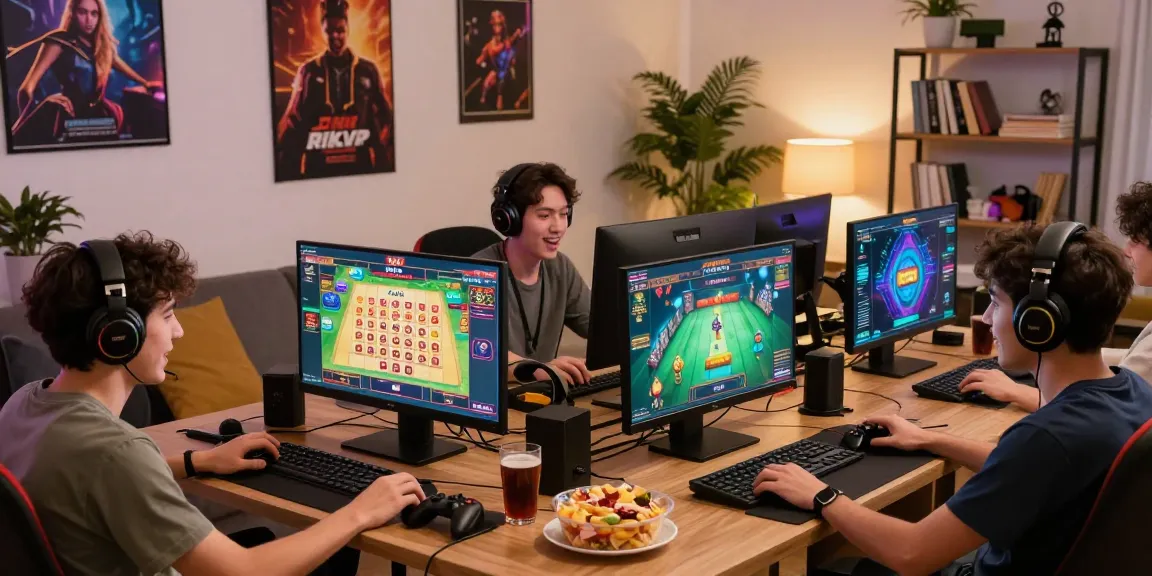 Players enjoying Rikvip gaming platform with excitement and vibrant atmosphere.