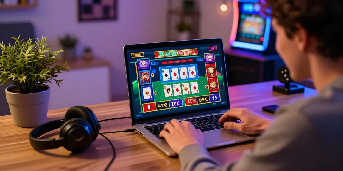 Persona che si gode il gioco online in un casino non AAMS, con grafica vibrante e un'installazione di lavoro moderna.