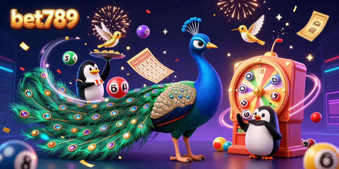 Experience the thrill of gambling with bet789 in an ultra-detailed 3D illustration showcasing a vibrant casino scene filled with celebration.