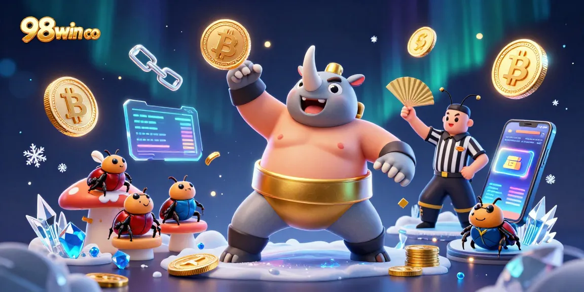 Experience thrilling wins at 98win co with vibrant digital coins and energetic gaming elements.
