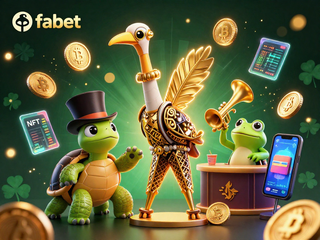 Experience thrilling gaming at fabet with vibrant characters and stunning crypto casino elements.
