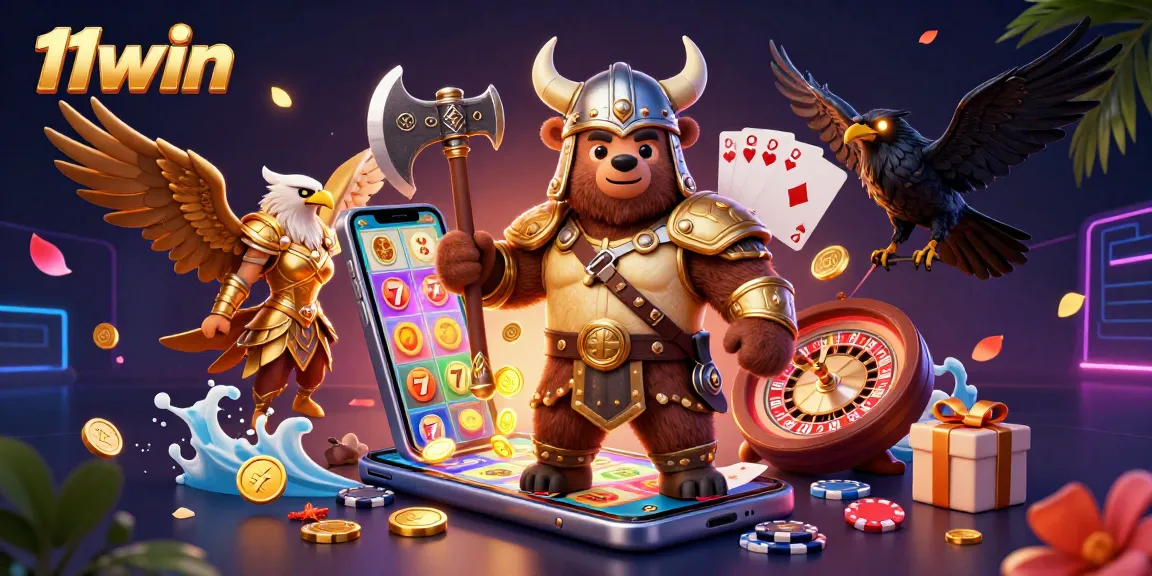 Engage with exciting slot games at 11win featuring vibrant characters and casino elements.
