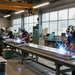 Custom metal fabrication in Vancouver with expert welders and tools in action