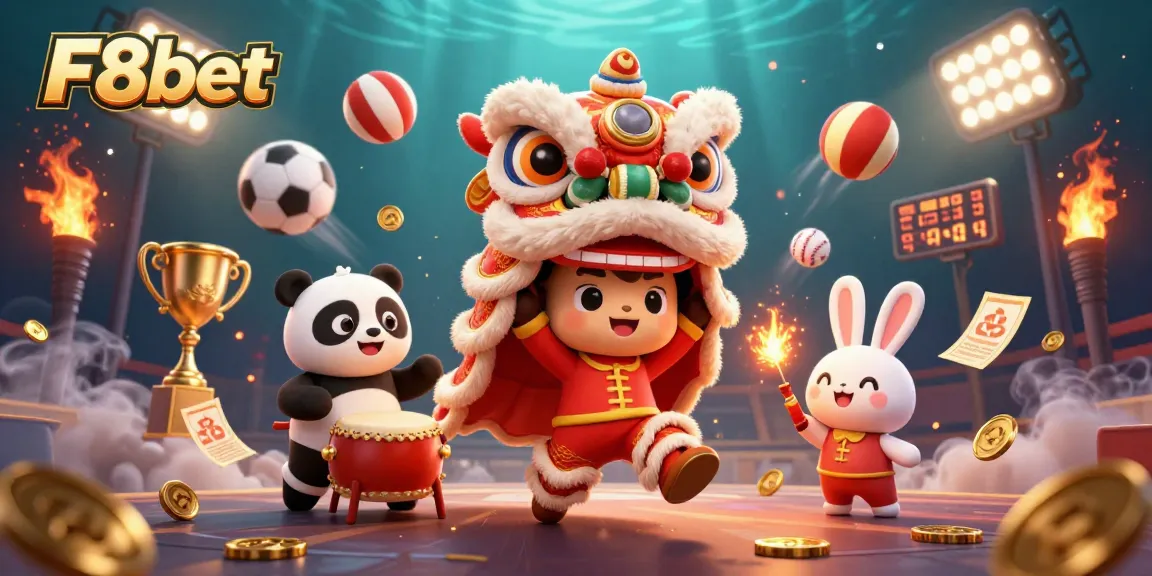 Engage with F8bet's vibrant scenes of sports betting featuring dynamic characters and elements.