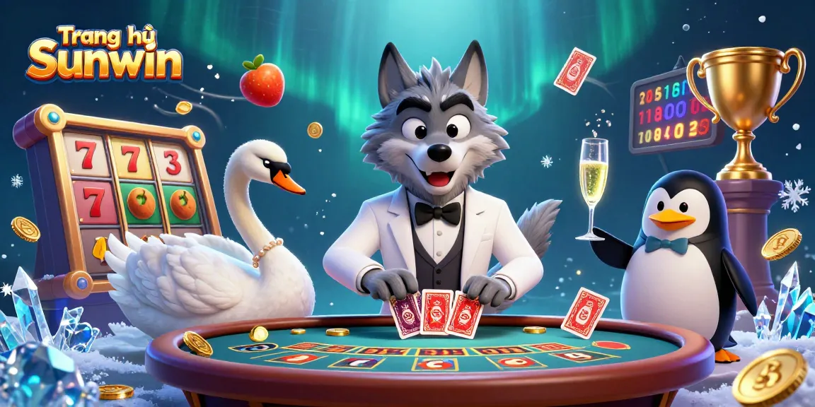 Experience dynamic gameplay at Trang chủ Sunwin with 3D illustrations showcasing exciting slot games and characters.